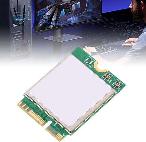 بطاقة WiFi 7 للكمبيوتر المكتبي، محول لاسلكي ثلاثي الموجات 2.4 جيجا هرتز 5 جيجا هرتز 6 جيجا هرتز، بلوتوث 5.4، واجهة NGFF M.2، مع هوائيات مزدوجة 8dBi، لـ 10 11 in Saudi Arabia
