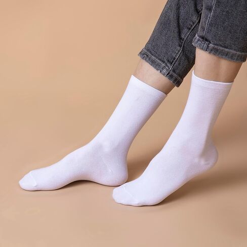 3 Pairs Crew Socks for Men Women Multipack Everyday Athletic Casual Work Gym Travel Basics in Saudi Arabia