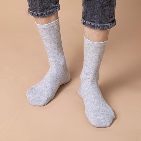 3 Pairs Crew Socks for Men Women Multipack Everyday Athletic Casual Work Gym Travel Basics in Saudi Arabia