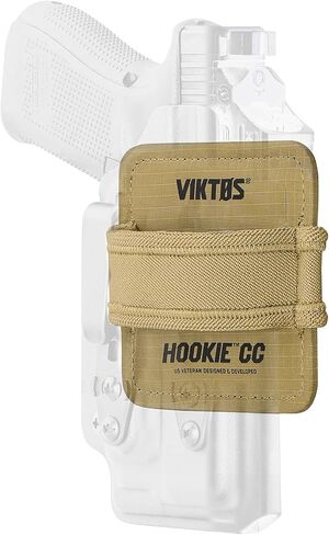 VIKTOS Hookie CC Compact Concealed Carry Solution for Kydex-Style Holsters | Elastic Webbing, Full Hook Backing - 4" W x 4" H in Saudi Arabia