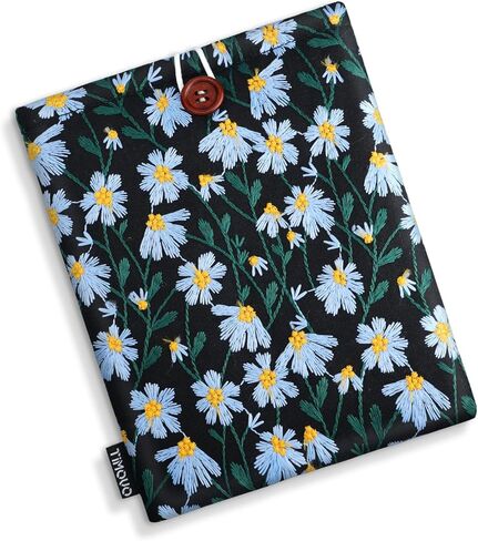 حافظة TiMOVO لجهاز Kindle Paperwhite/Colorsoft Signature Edition مقاس 7 بوصات (إصدار 2024)، غطاء حقيبة واقٍ لقارئ Kindle الإلكتروني مقاس 6-7 بوصات، باللونين الأسود والأزرق in Kuwait