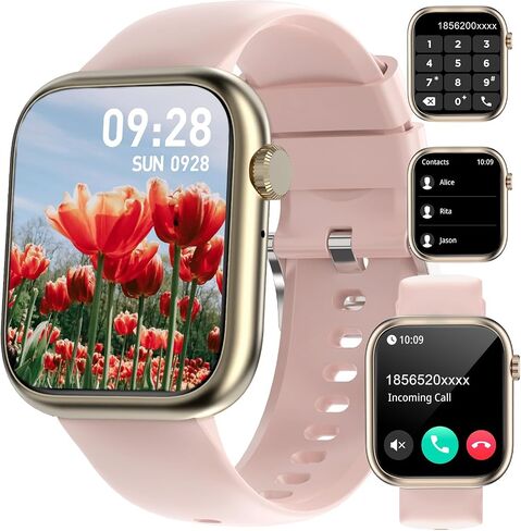 GADIXY Smart Watches for Women Answer/Make Calls, 1.83" HD,7 Day+ Battery Fitness Watch with Heart Rate/Sleep Monitor, 110 Sports Activity Trackers, IP68 Women Smartwatch for Android/iOS,Pink in Saudi Arabia