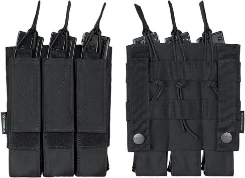 IDOGEAR Triple Mag Pouches التكتيكية مجلة الحقيبة Molle Open Top Kriss Mag Pouches لمجلات MP5 in Kuwait