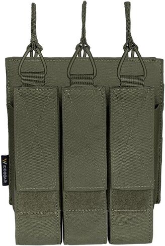 IDOGEAR Triple Mag Pouches التكتيكية مجلة الحقيبة Molle Open Top Kriss Mag Pouches لمجلات MP5 in Kuwait