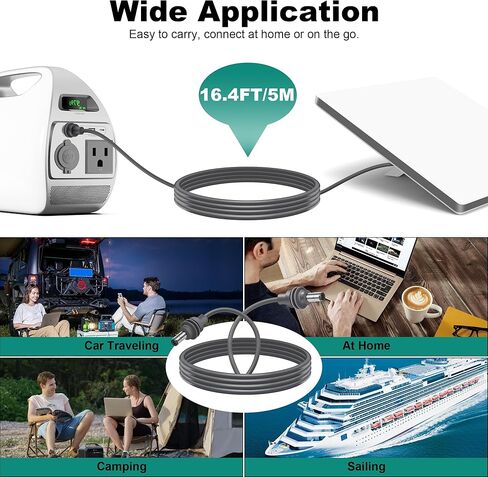 كابل طاقة Starlink Mini DC إلى DC بطول 6.6FT/2M، سلك طاقة قصير بديل لملحقات Starlink Mini 20AWG سلك نحاسي مقاوم للماء، أثناء التنقل in Kuwait