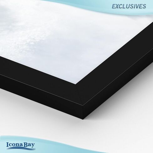 إطارات صور Icona Bay مقاس 8 × 10 (أبيض، 6 عبوات)، إطارات صور مركبة من الخشب القوي مقاس 8 × 10، تصميم أنيق، سطح الطاولة أو التثبيت على الحائط، مجموعة حصرية in Kuwait