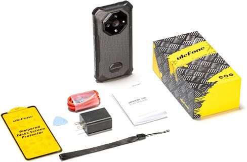 Ulefone Armor X16 Rugged Cell Phone, Android 15 OS, 10360mAh/33W, 12+128GB/2TB, 48MP+20MP+2MP+16MP Camera, 6.56" 90HZ, Widevine L1/NFC/GPS/Dual SIM 4G LTE Unlocked Smartphone - Wasteland Shadow in Saudi Arabia