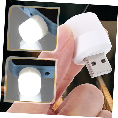 10 قطعة USB محمول LED ضوء الليل مصباح جو عالي السطوع للسيارة الداخلية جهاز كمبيوتر محمول قوة البنك بالطاقة المدمجة USB الإضاءة المحيطة in Kuwait