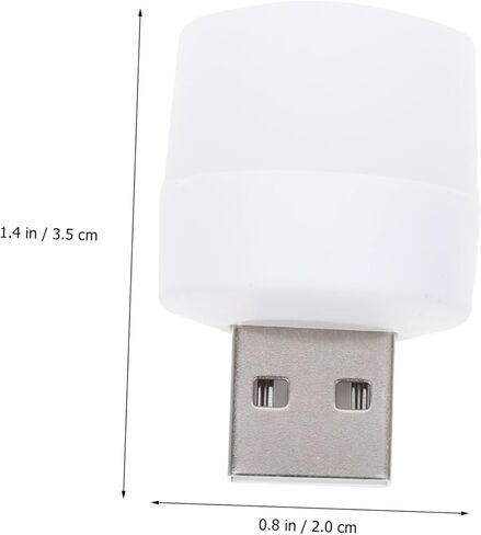 10 قطعة USB محمول LED ضوء الليل مصباح جو عالي السطوع للسيارة الداخلية جهاز كمبيوتر محمول قوة البنك بالطاقة المدمجة USB الإضاءة المحيطة in Kuwait