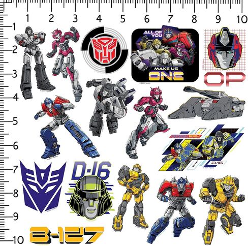 مجموعة متنوعة من الملصقات الفاخرة الكبيرة من الفينيل 50 قطعة من Transformers ONE - كمبيوتر محمول، زجاجة مياه، سجل القصاصات، الكمبيوتر اللوحي، لوح التزلج، داخلي/خارجي in Kuwait