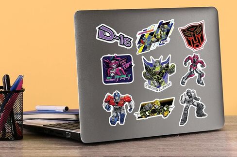مجموعة متنوعة من الملصقات الفاخرة الكبيرة من الفينيل 50 قطعة من Transformers ONE - كمبيوتر محمول، زجاجة مياه، سجل القصاصات، الكمبيوتر اللوحي، لوح التزلج، داخلي/خارجي in Kuwait
