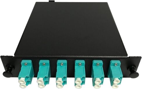 RiteAV LGX Footprint Pre-terminated MTP Cassette - 12 Fiber to 6 LC OM3 10Gig Duplex Adapters, Includes 12 LC OM3 Hydra Cable (30cm, OFNR) +1 MTP Adapter in Saudi Arabia