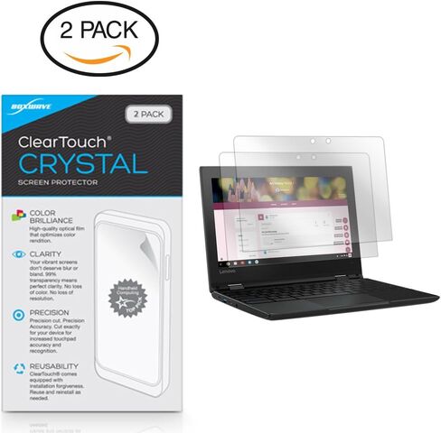 BoxWave Screen Protector Compatible With Lenovo 500e - ClearTouch Crystal (2-Pack), HD Film Skin - Shields From Scratches in Saudi Arabia