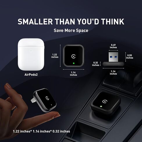 2026 Wireless carplay Adapter for iPhone/Android - Fast Connection,No Latency,Hands-Free Call Wireless Adapter Electronic Charger carplay dongle in Saudi Arabia