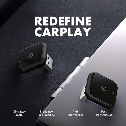 2026 Wireless carplay Adapter for iPhone/Android - Fast Connection,No Latency,Hands-Free Call Wireless Adapter Electronic Charger carplay dongle in Saudi Arabia