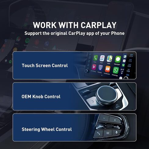 2026 Wireless carplay Adapter for iPhone/Android - Fast Connection,No Latency,Hands-Free Call Wireless Adapter Electronic Charger carplay dongle in Saudi Arabia