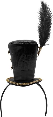 قبعة تنكرية لعصابة الرأس من Toy Soldier Mini Circus Ringmaster Majorette Mini Top Hat in Kuwait