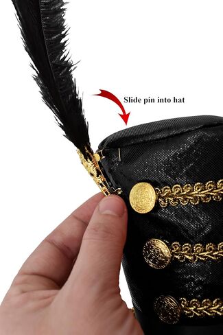 قبعة تنكرية لعصابة الرأس من Toy Soldier Mini Circus Ringmaster Majorette Mini Top Hat in Kuwait