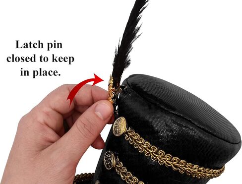قبعة تنكرية لعصابة الرأس من Toy Soldier Mini Circus Ringmaster Majorette Mini Top Hat in Kuwait