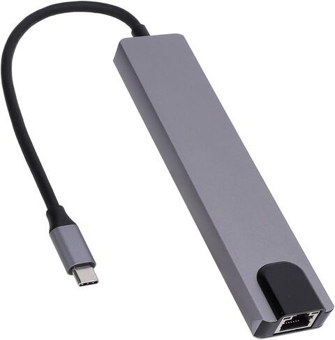 USB C Hub 8 في 1 USB Type C HD واجهة الوسائط المتعددة LAN متعدد المنافذ محول الفاصل تخزين قارئ بطاقة الذاكرة للهاتف اللوحي والكمبيوتر المحمول in Saudi Arabia