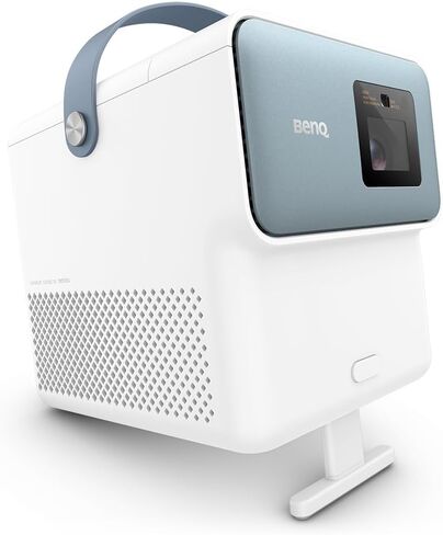 BenQ GP100A | Outdoor 4K supported Portable Projector | 1080p Resolution | 1000 ANSI Lumens | Chromecast, AirPlay & Android TV | Autofocus & Auto 2D Keystone | 20W Speaker (Renewed) in Saudi Arabia