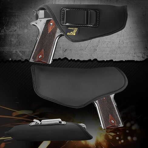 حافظة IWB عالمية لـ Glock 19 19X 17 43X، Sig P365/ P320، G3C/G2C، S&W M&P Shield/M&P 9/ Bodyguard 2.0، Hellcat Pro، Beretta 92FS، 1911 موديلات - تناسب معظم المسدسات الكاملة والمدمجة وصغيرة الحجم in Kuwait