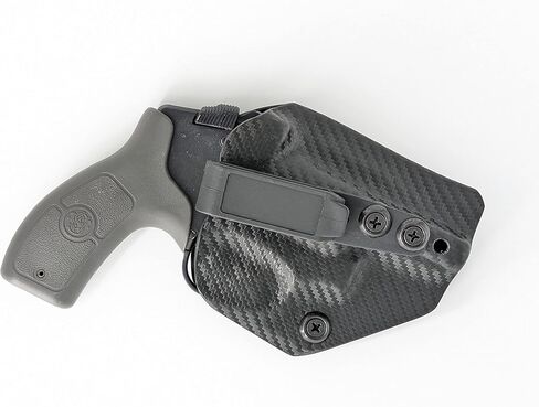 متوافق مع Smith & Wesson M&P Bodyguard 38 Special Ambidextrous IWB Kydex Holster داخل حزام الخصر المخفي للحمل مصنوع في الولايات المتحدة الأمريكية بواسطة Fast Draw USA in Saudi Arabia