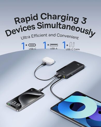 Baseus Portable Charger 10000mAh 22.5W Picogo 100W USB C Charger in Saudi Arabia