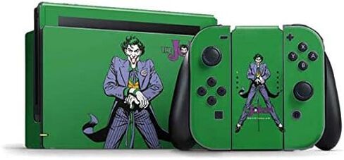 Skinit Decal Gaming Skin Compatible with Nintendo Switch Bundle - Officially Licensed Warner Bros The Joker Portrait Design in Saudi Arabia
