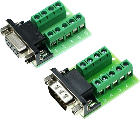 B9 Splitter Cable Connector RS232 Serial 9-Pin DB9 Male to Female Adapter (Durable Metal Housing, 1 Male + 1 Female Ports) in Saudi Arabia