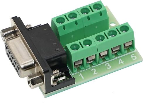 B9 Splitter Cable Connector RS232 Serial 9-Pin DB9 Male to Female Adapter (Durable Metal Housing, 1 Male + 1 Female Ports) in Saudi Arabia