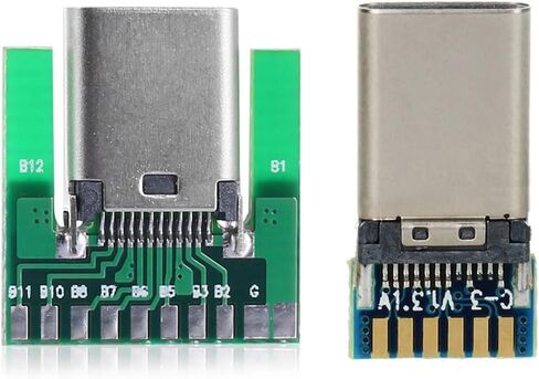 JSER DIY 24pin USB 3.1 Type-C Female Socket Connector SMT Type with PC Board in Kuwait