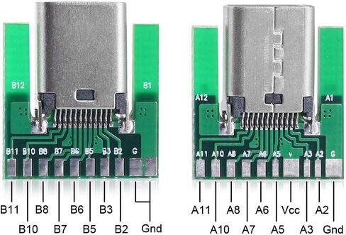 JSER DIY 24pin USB 3.1 Type-C Female Socket Connector SMT Type with PC Board in Kuwait
