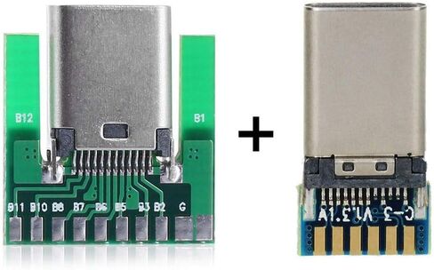 JSER DIY 24pin USB 3.1 Type-C Female Socket Connector SMT Type with PC Board in Kuwait