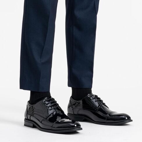 Vostey Men's Dress Shoes Classic Wingtip Brogue Men Oxfords in Kuwait