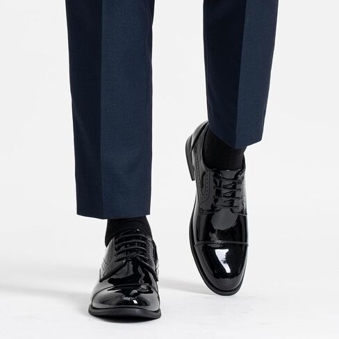 Vostey Men's Dress Shoes Classic Wingtip Brogue Men Oxfords in Kuwait