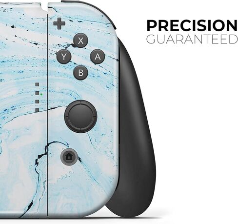 Design Skinz Compatible with Nintendo Switch Dock Only Skin Decal Protective Scratch-Resistant Removable Vinyl Wrap Cover - Ocean Blue Textured Marble in Saudi Arabia