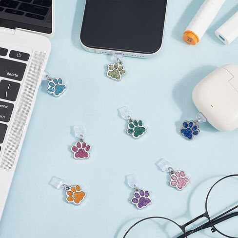 SUNNYCLUE Dust Plug Charm Charging Port Covers Type C Port Protector Phone Charms Plastic Dust Plugs for Phones Earphones Laptops Accesories in Saudi Arabia