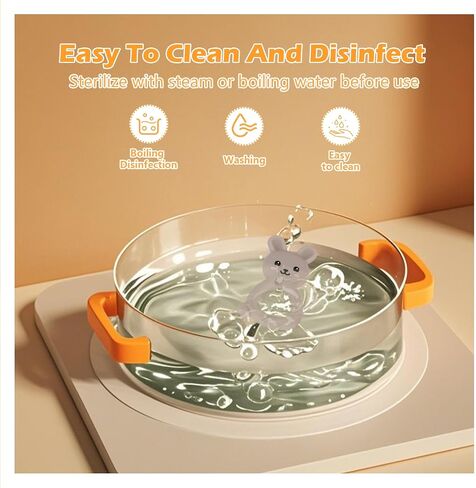 Baby Teething Toys BPA-Free Cute Silicone Bunny Teethers-Easy to Hold Soft and Comfortable Help take The Stress Out of Teething,Perfect for Newborn Girls and Boys (Light Blue) in Kuwait