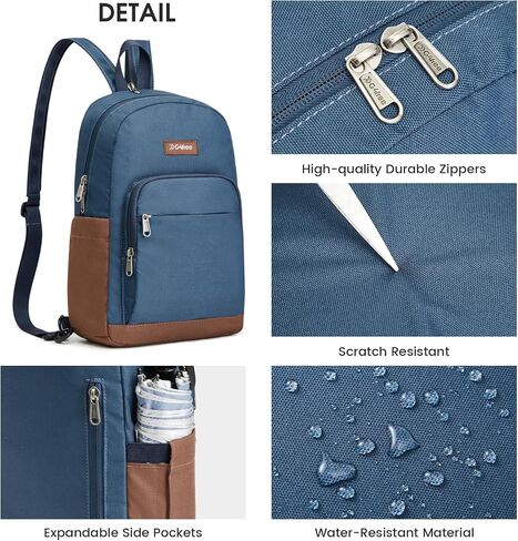 حقيبة ظهر G4Free Sling Bag Crossbody حقيبة ظهر صغيرة قابلة للتحويل للنساء والرجال حقيبة ظهر للسفر مع جيب RFID باللونين الأسود والبني in Saudi Arabia