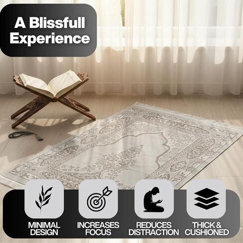 سجادة الصلاة المسلمة مع حبات صلاة الإسلام - حصيرة صلاة السفر ، والهدايا الإسلامية للمرأة ، والصلاة المحمولة مات الإسلام ، وسجادة الصلاة الإسلامية الإسلام الرجال ، حصيرة الصلاة من أجل الهدايا المسلمة ، الوردي in Kuwait