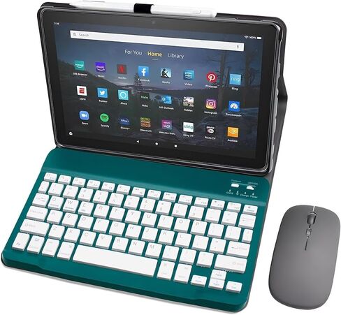 حافظة لوحة مفاتيح لجهاز Amazon Fire Max 11 مقاس 11 بوصة (الجيل الثالث عشر، إصدار 2023)، لوحة مفاتيح مغناطيسية قابلة للفصل، حافظة مع حامل قلم يناسب جهاز Max 11 Tablet (وردي)، وردي in Kuwait