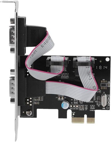 Keenso PCI Express RS232 2 Port Serial Adapter Card - Standard 16C550 UART - Compatible Support WindowsLinuxMac for Data Transmission in Saudi Arabia