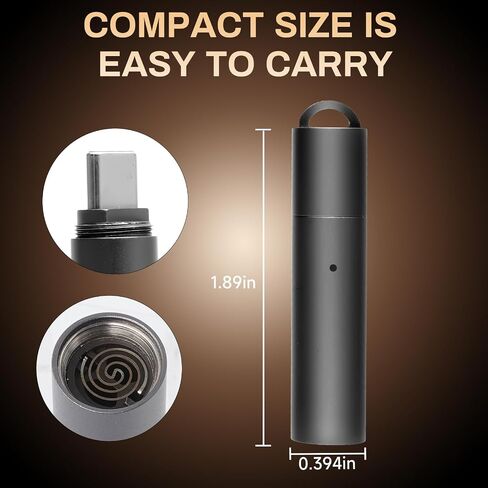 Portable and Lightweight USB Type-C Electric Lighter, which has no Flame, no Gas, no Battery and is Windproof, can be Used by Connecting The Charging Port of The Mobile Phone. (Grey) in Kuwait