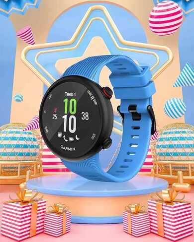 TopPerfekt Band Compatible with Garmin Forerunner 45, Sport Silicone Wristband Arm Band Replacement Bracelet for Forerunner 45 and Swim 2 in Saudi Arabia