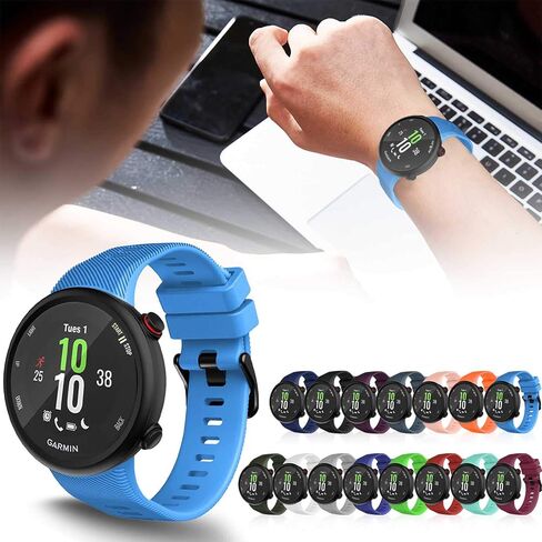 TopPerfekt Band Compatible with Garmin Forerunner 45, Sport Silicone Wristband Arm Band Replacement Bracelet for Forerunner 45 and Swim 2 in Saudi Arabia