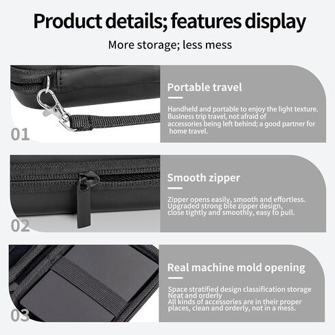 2.5-inch Hard Drive Protective case, Suitable for Western Digital/Seagate/Toshiba Backup Plus 1TB 2TB 3TB 4TB, Portable External Hard Drive Protective case(Black) in Saudi Arabia
