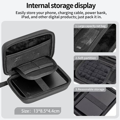 2.5-inch Hard Drive Protective case, Suitable for Western Digital/Seagate/Toshiba Backup Plus 1TB 2TB 3TB 4TB, Portable External Hard Drive Protective case(Black) in Saudi Arabia