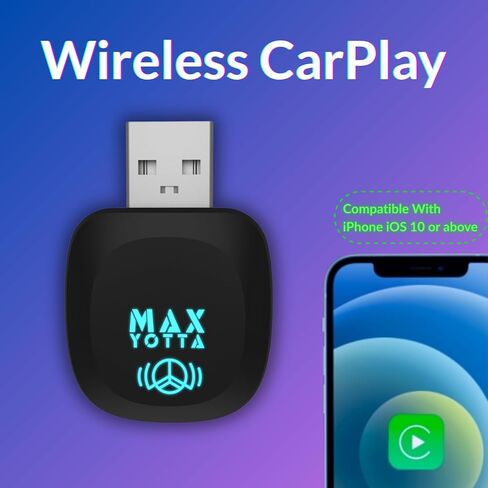 محول CarPlay اللاسلكي لجهاز iPhone (ترقية 2026) - تحويل CarPlay سلكي إلى CarPlay لاسلكي مع اتصال تلقائي سريع، زمن استجابة منخفض لنظام iOS 10+ وأنظمة CarPlay في المصنع in Kuwait