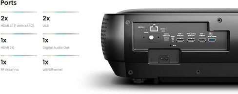 Hisense 100L9G-RB 100" UHD Triple-Laser Short Throw Projector Only - Certified (Renewed) in Saudi Arabia